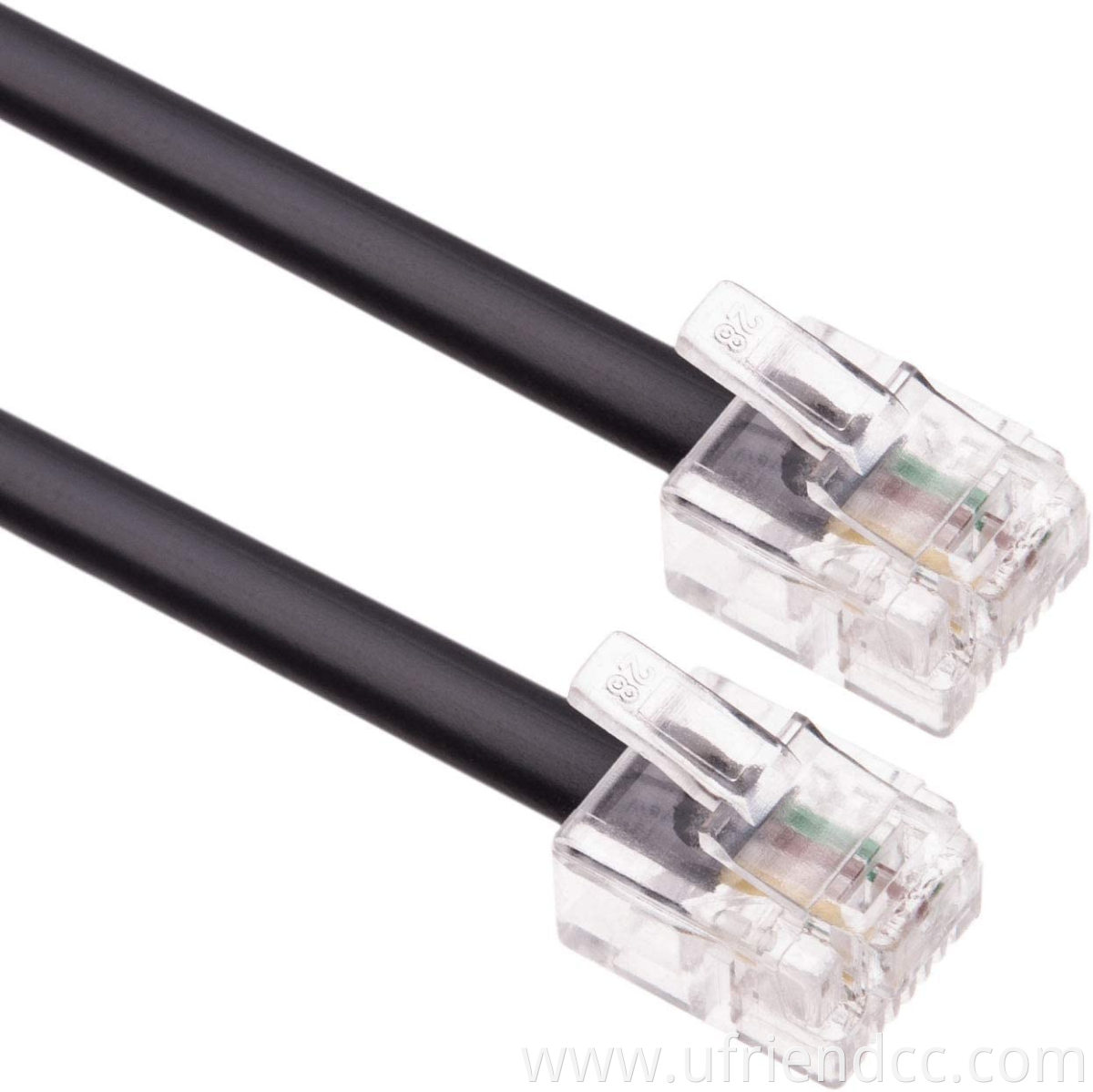 RJ11 6P4C Male to Male Router and Mode Cable Phone Cord Telephone Plug High Speed Internet Broadband
